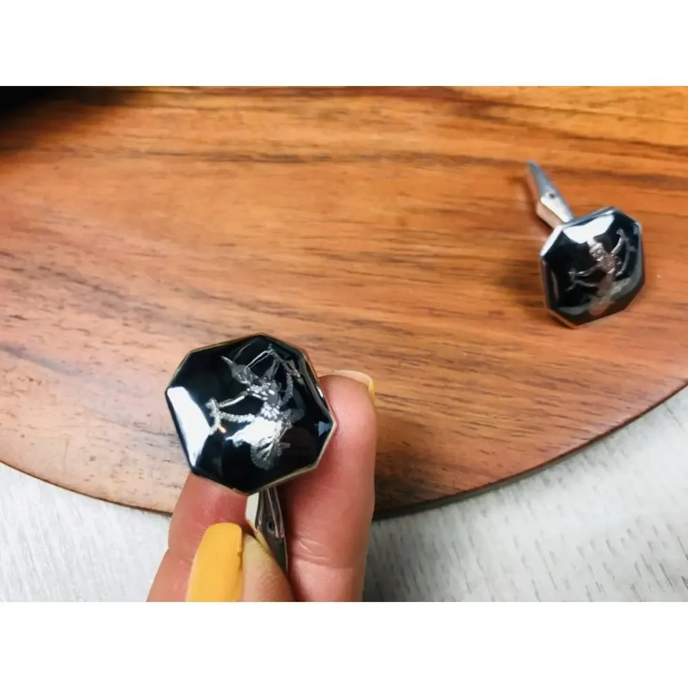 Men's Vintage 925 Siam Sterling Silver Cufflinks